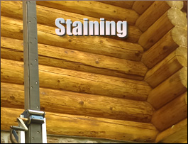  Moscow, Ohio Log Home Staining